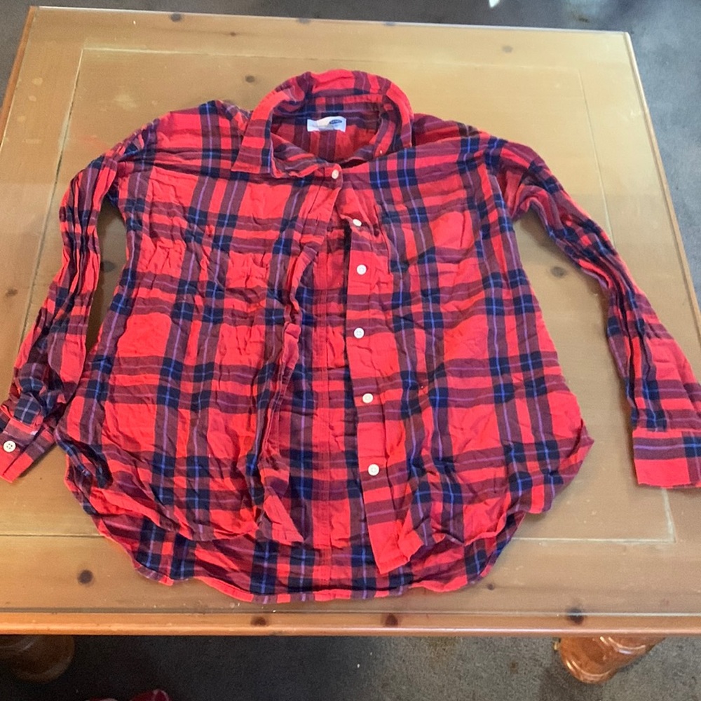 Boyfriend fit old navy flannel size medium